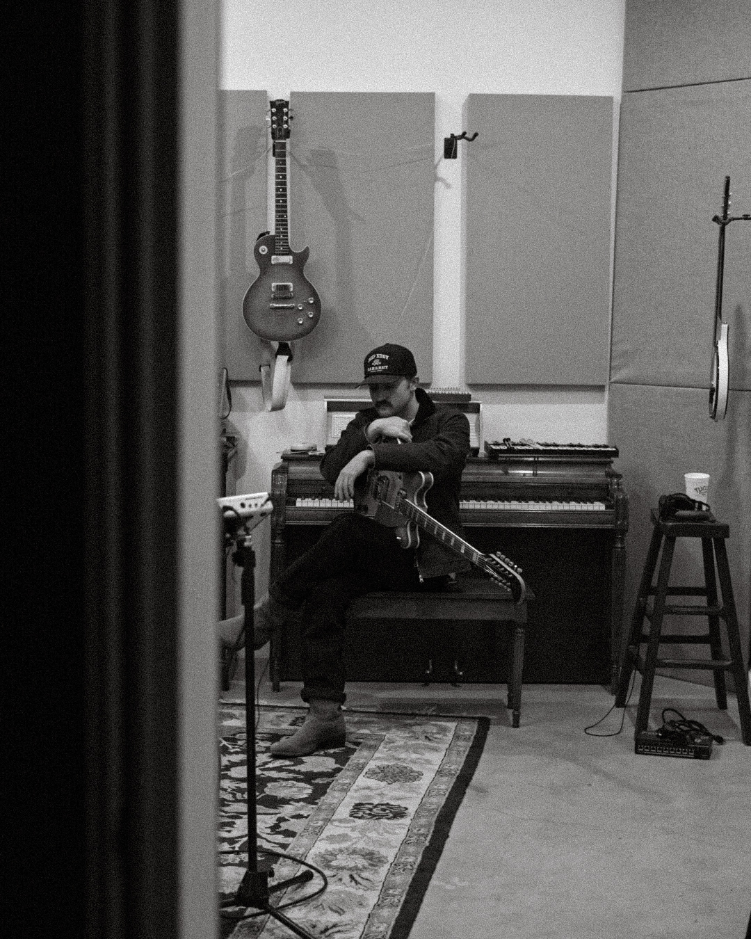 Mike Duhaime in the studio