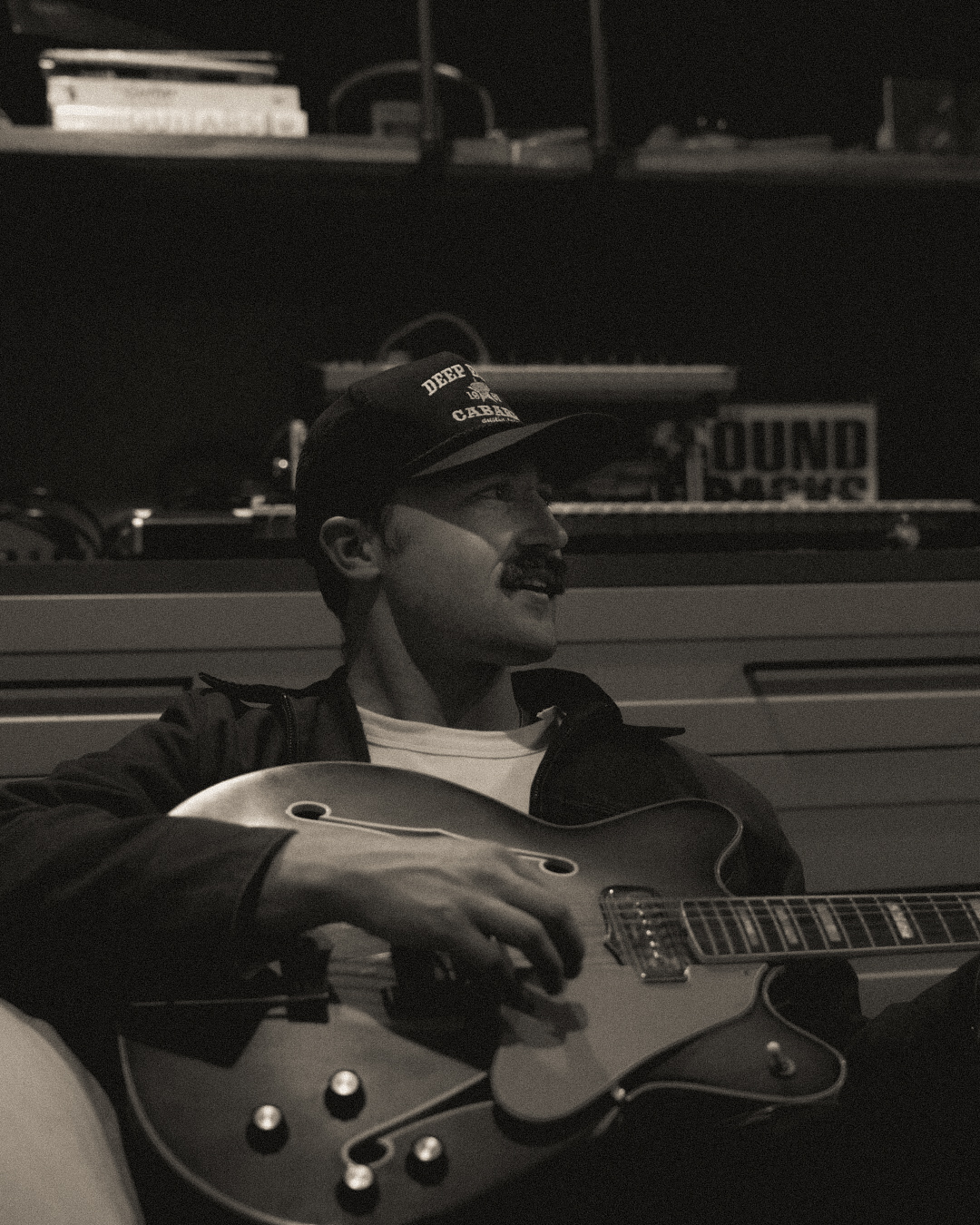 Mike Duhaime in the studio